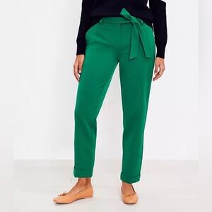 Ann Taylor LOFT Devin Tie Waist Slim Pants size 0